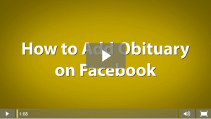 How to add obits in facebook